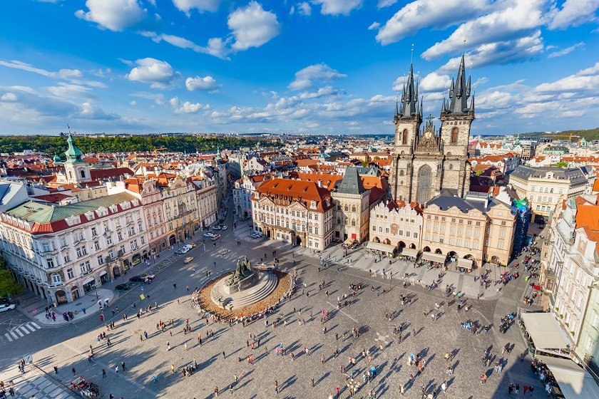 View from the tower of theOld Town Hall