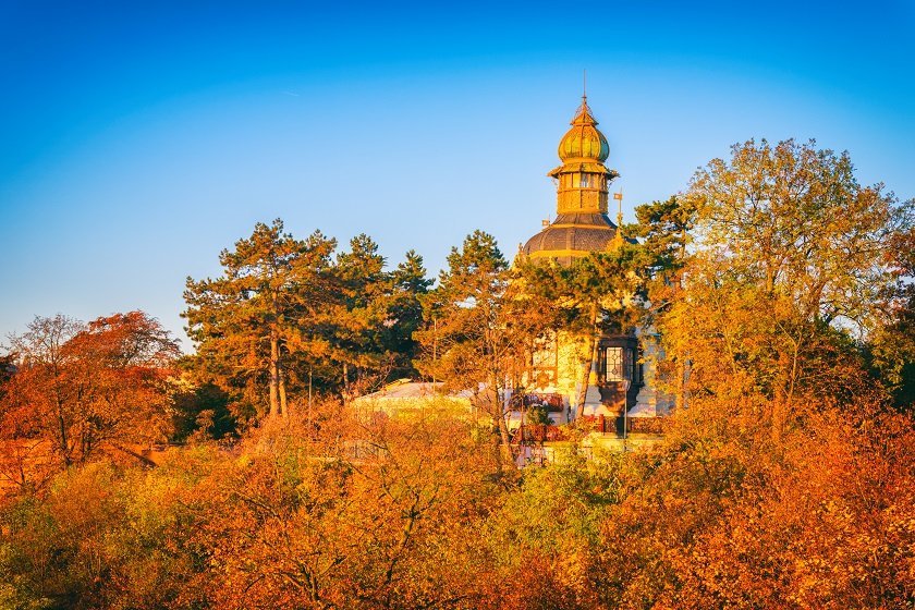 Letná Park in autumn