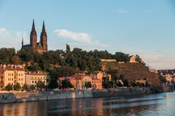 View of historical fort Vysehrad
