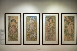 Paintings in the Mucha Museum